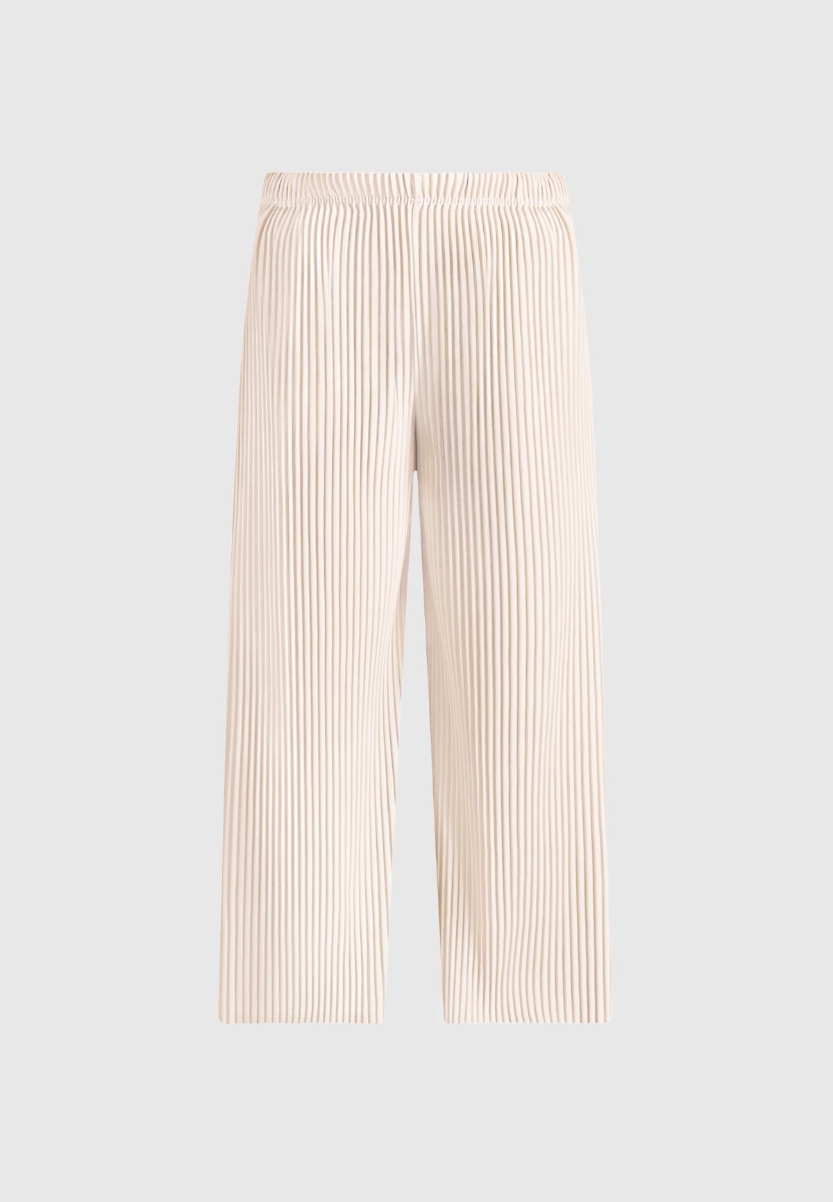 Jonas - Pleated Wide Leg Trousers - Cream