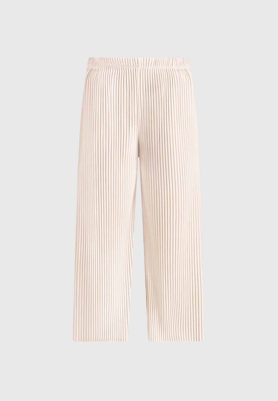 Jonas - Pleated Wide Leg Trousers - Cream