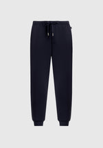 Dion - Neoprene Minimal Tapered Fit Cuffed Joggers - Navy