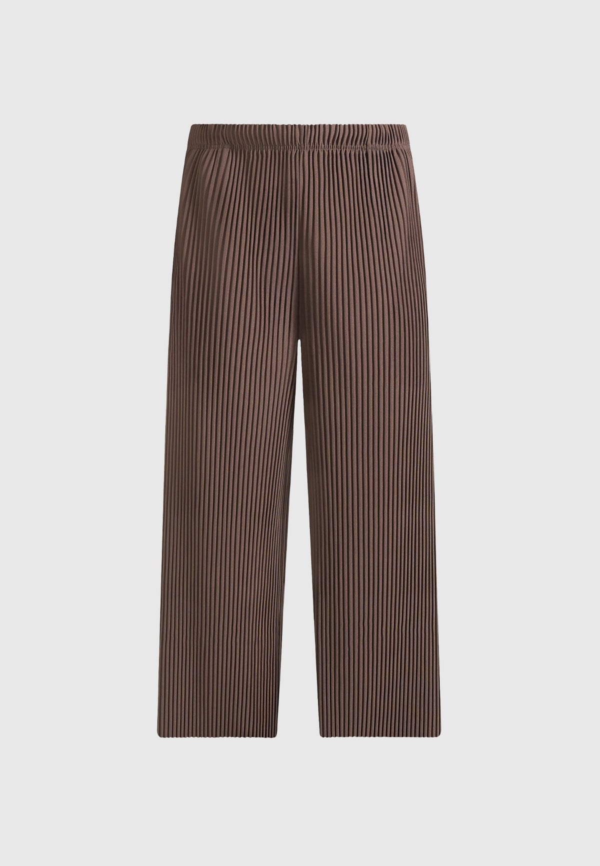 Jonas - Pleated Wide Leg Trousers - Brown