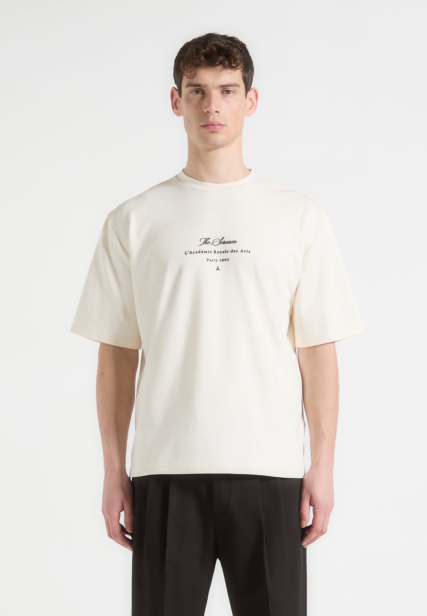the-scream-cotton-t-shirt-cream