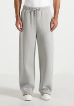 JS003 - Unisex Signature Wide Leg Joggers - Marl Grey
