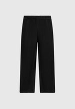 Jonas - Pleated Wide Leg Trousers - Black