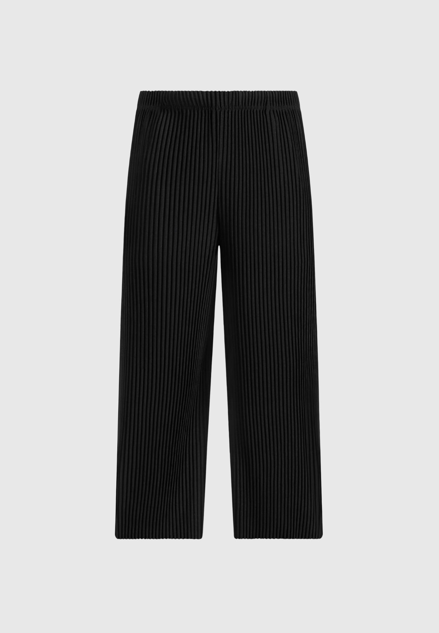 Jonas - Pleated Wide Leg Trousers - Black
