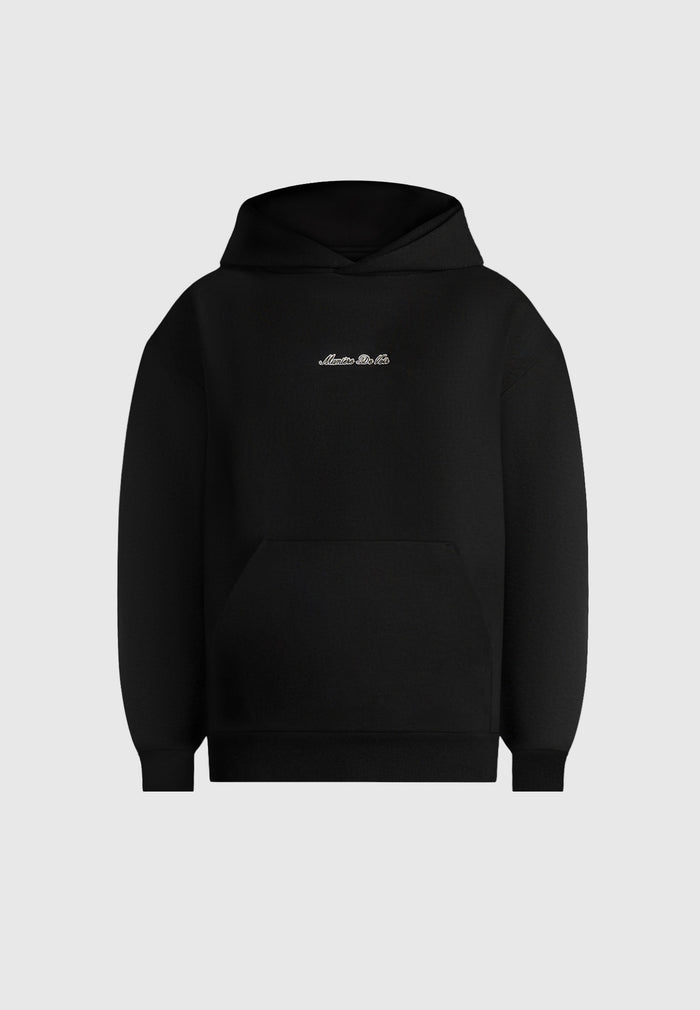 JS001 - Unisex Signature Relaxed Fit Hoodie - Black