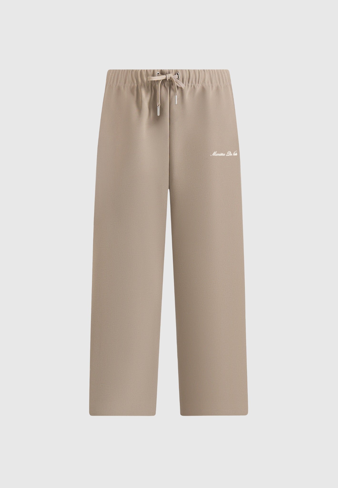 Signature Piped Track Pants - Taupe