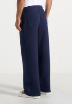 JS003 - Unisex Signature Wide Leg Joggers - Navy
