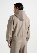 JS002 - Unisex Signature Relaxed Fit Zip Hoodie - Taupe
