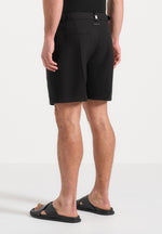Marin - Tailored Pleated Shorts - Black