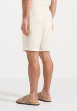 Ari - Unisex Textured Shorts - Cream