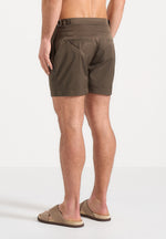 Brian - Polished Nylon Swim Shorts - Olive