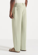 Pierre - Pleated Tailored Trousers - Sage