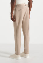 Hubert - Slim Fit Tailored Trousers - Beige