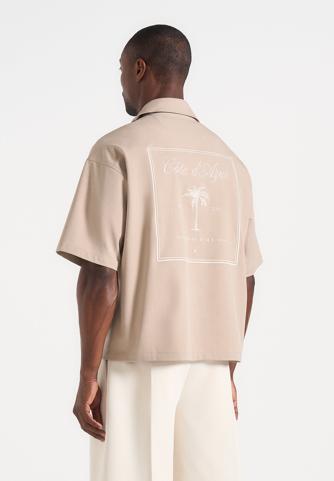 alexis-unisex-cote-dazur-boxy-shirt-beige