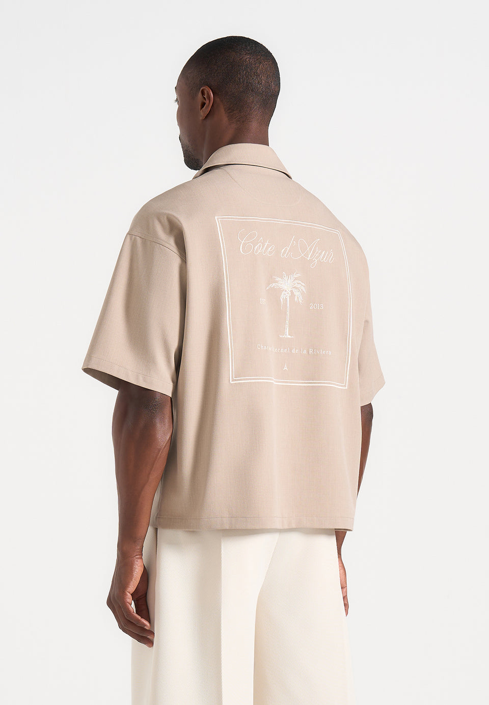 alexis-unisex-cote-dazur-boxy-shirt-beige