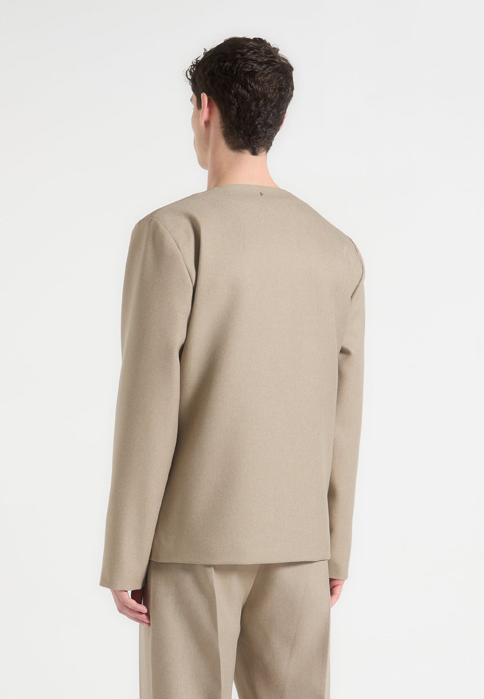 colin-collarless-double-breasted-minimal-blazer-beige
