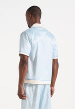Idriss - Eiffel Monogram Resort Shirt - Pale Blue