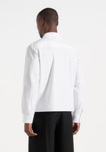 Valen - Applique Detail Long Sleeve Shirt - White
