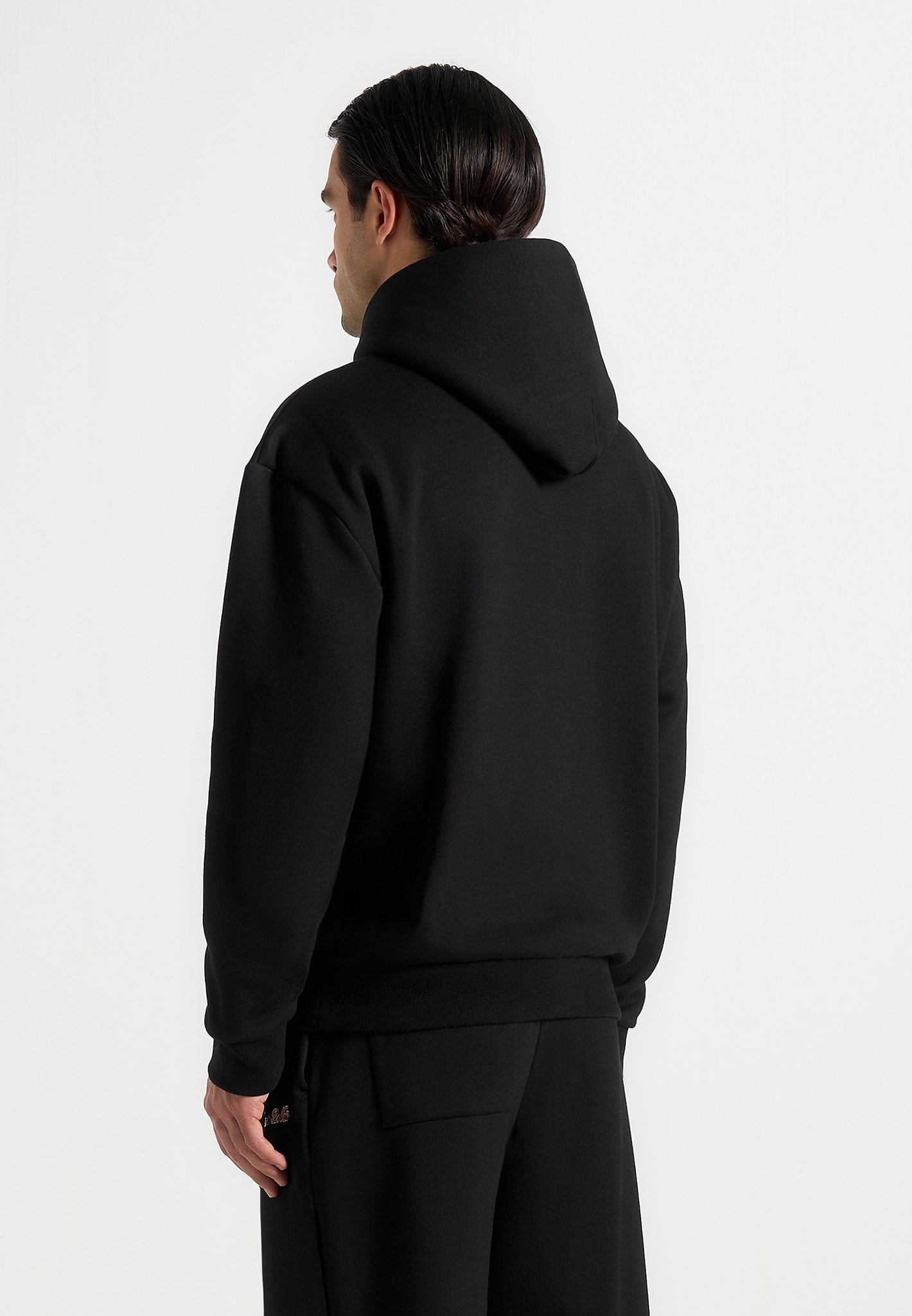 JS001 - Unisex Signature Relaxed Fit Hoodie - Black