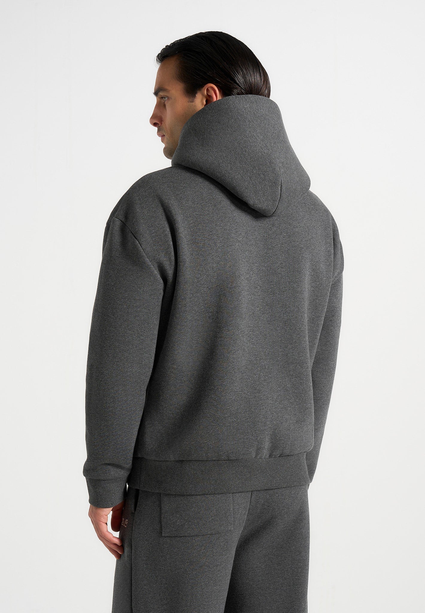 JS001 - Unisex Signature Relaxed Fit Hoodie - Charcoal Grey