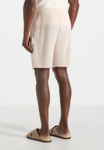 Drew - Pleated Shorts - Cream