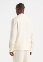 Bailey - Unisex Textured Long Sleeve Shirt - Cream