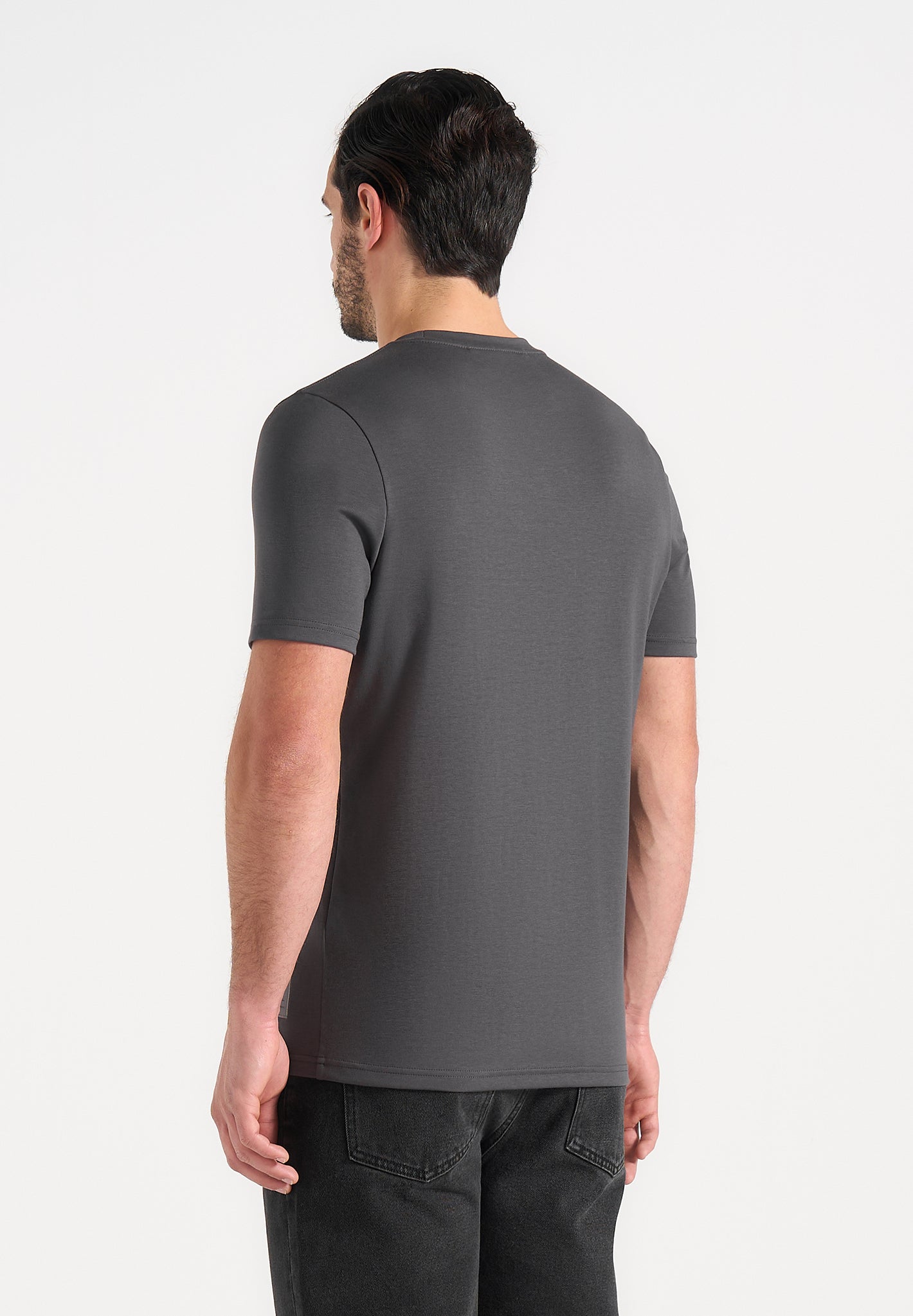 TS003 - Fitted Luxe T-Shirt - Charcoal Grey
