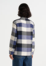 Rune - Unisex Check Overshirt - Navy