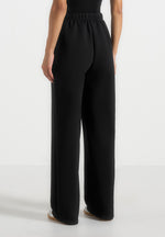 Avery - Unisex Neoprene Relaxed fit Joggers - Black