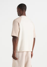 Unisex Signature Raglan Cotton T-Shirt - Cream/Beige