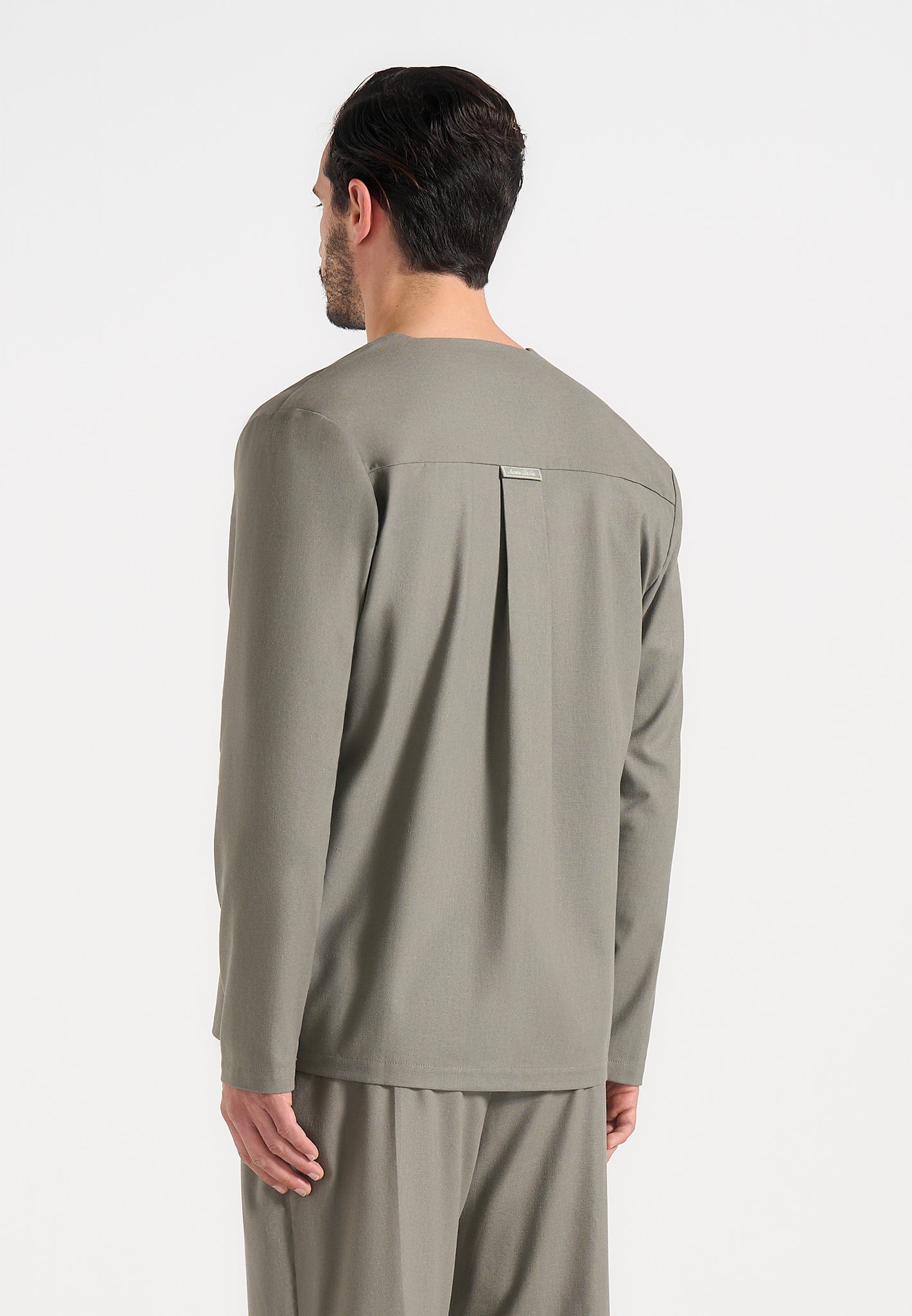 Axel - Minimal Kimono Shirt - Khaki
