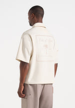 Alexis - Unisex Cote d'Azur Boxy Shirt - Cream