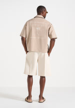 Alexis - Unisex Cote d'Azur Boxy Shirt - Beige