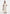 Loic -  Wide Leg Textured Trousers with Belt - Cream