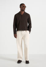 Espen - Applique Detail Long Sleeve Shirt - Brown