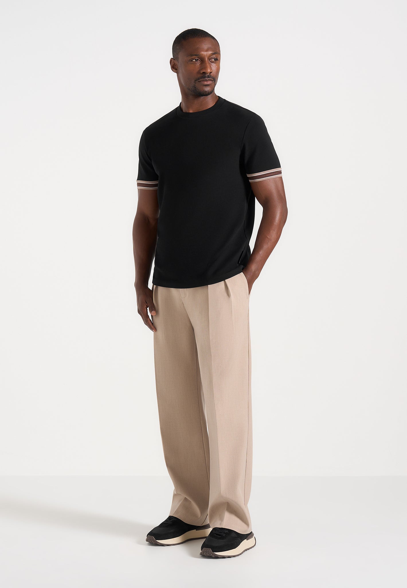 Layton - Taped Cotton T-Shirt - Black 