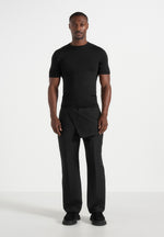 Henri - Foldover Trousers - Black