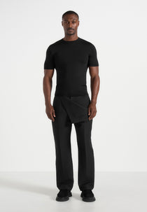 Henri - Foldover Trousers - Black