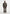 Damien - Boucle Denim Jacket With Back Pleat - Brown
