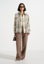 Rune - Unisex Check Overshirt - Sage