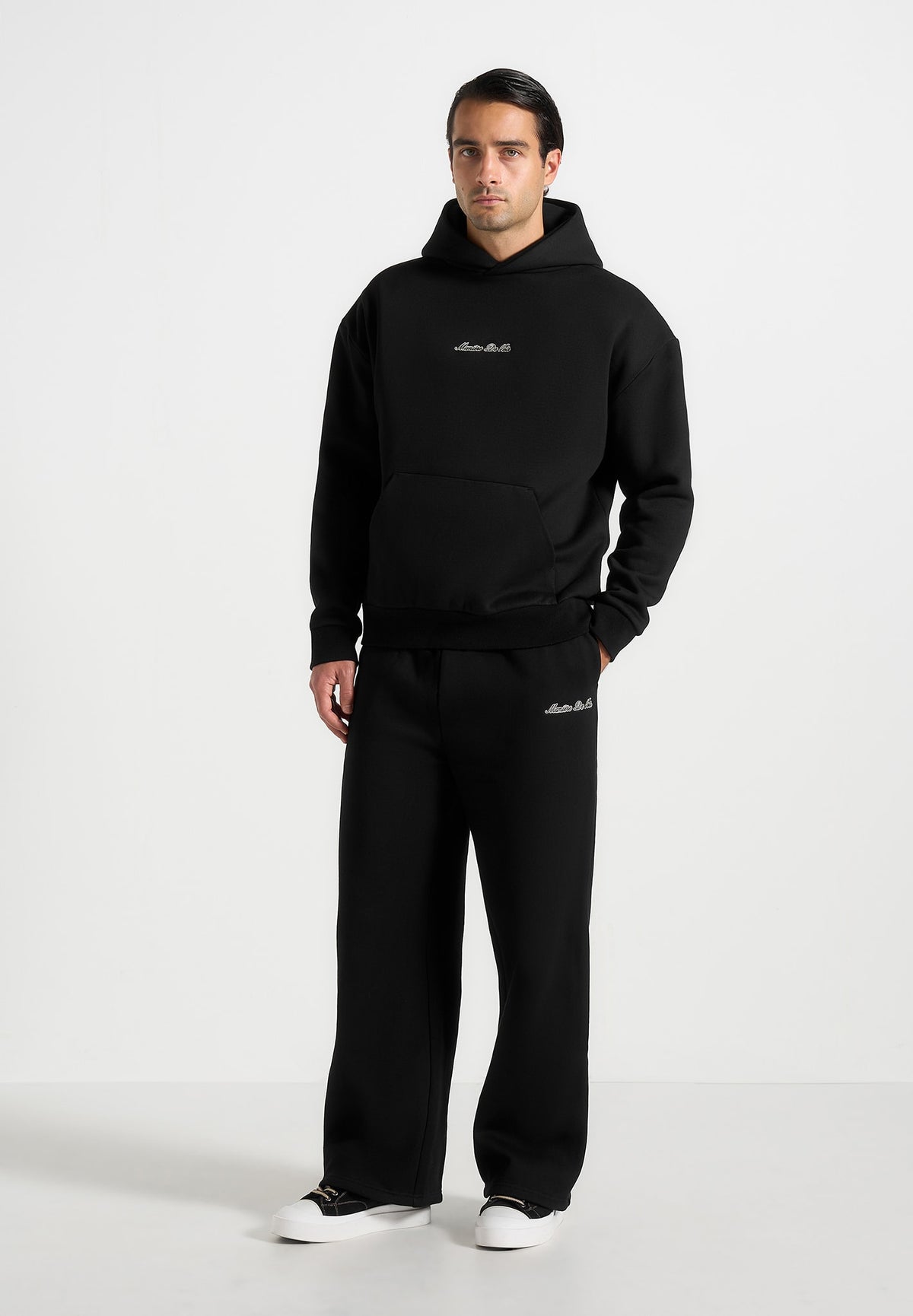 JS001 - Unisex Signature Relaxed Fit Hoodie - Black