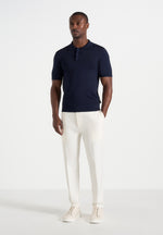 Hubert - Slim Fit Tailored Trousers - Off White