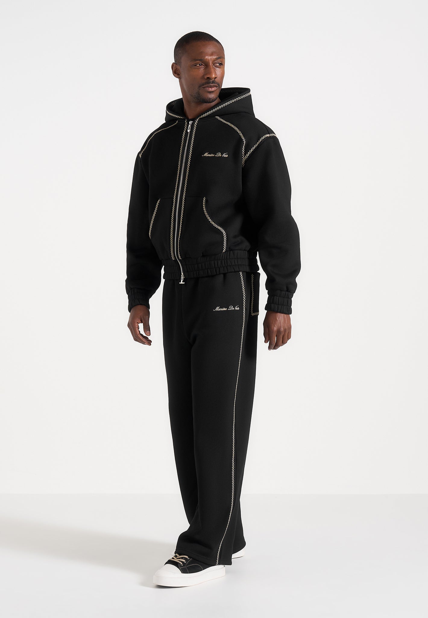 morgan-unisex-whipstitch-regular-joggers-black