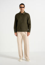 Valentin - Classic Long Sleeve Shirt - Olive