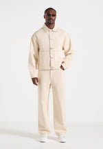 DN002 - Relaxed Fit Jeans - Cream