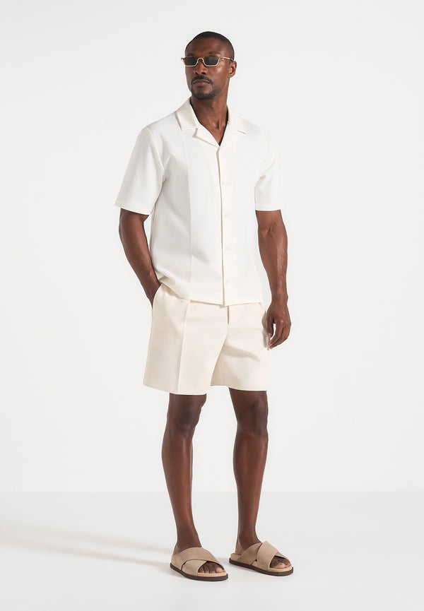 Felix - Tailored Shirt With Crease - White
