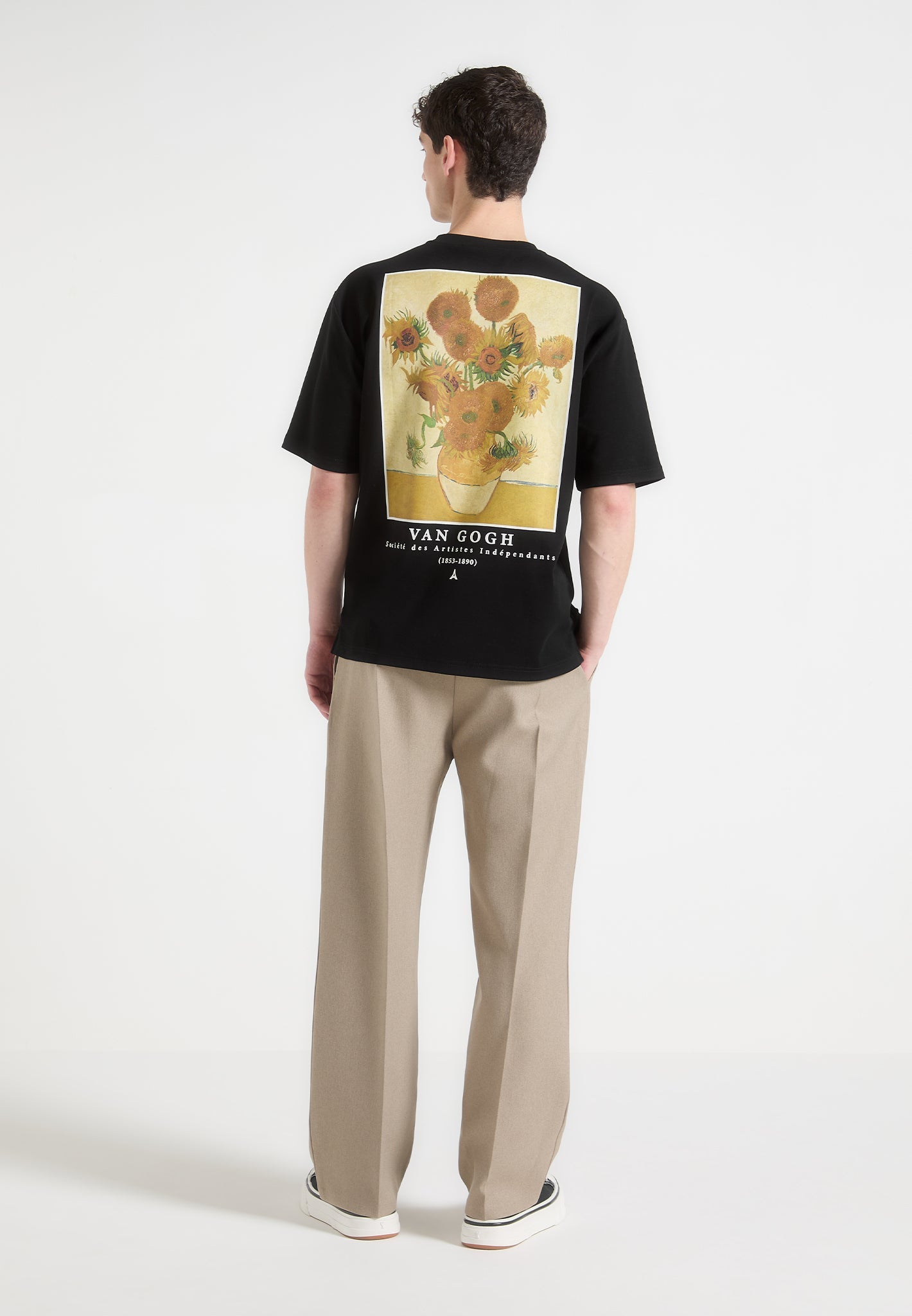 sunflowers-van-gogh-cotton-t-shirt-black