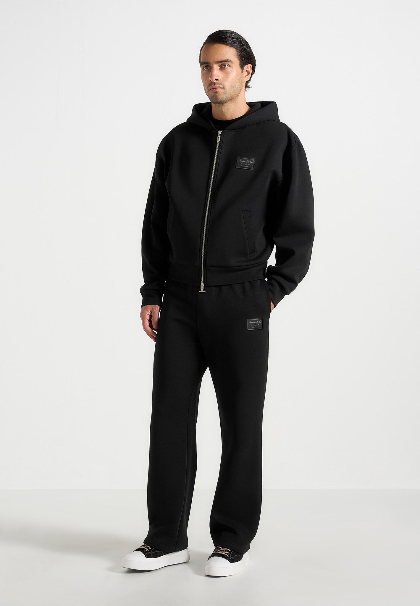 Avery - Unisex Neoprene Relaxed fit Joggers - Black 