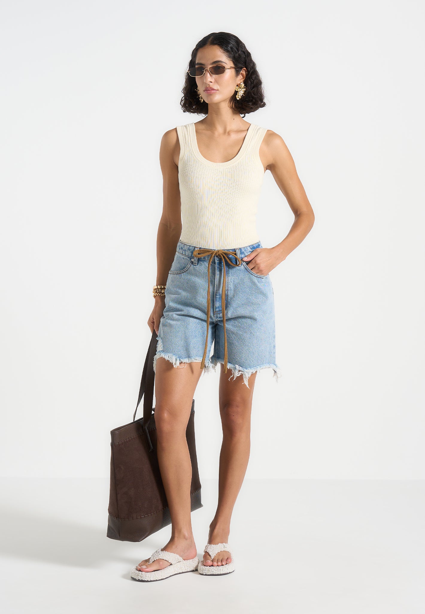 beau-distressed-denim-shorts-mid-blue