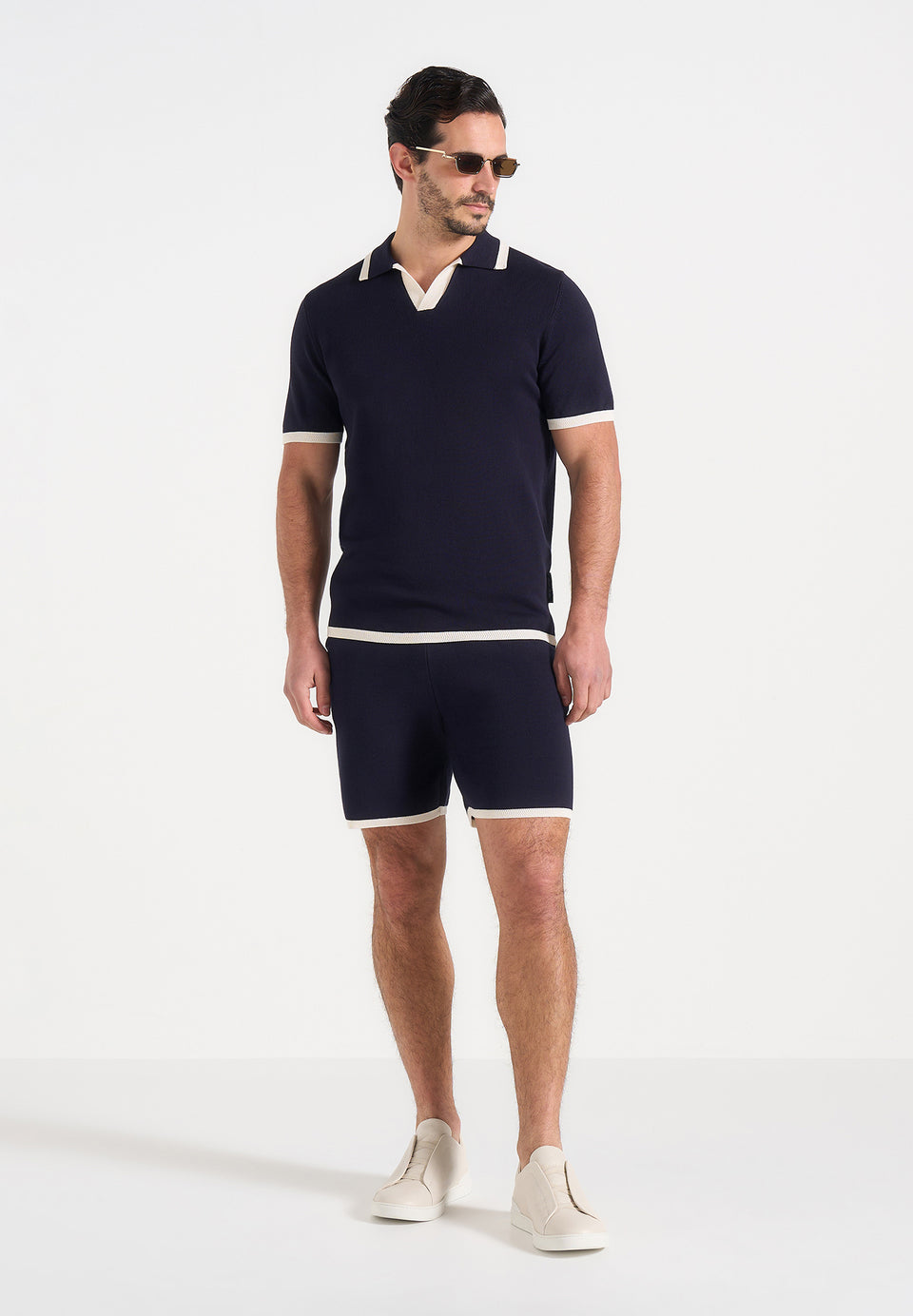 regis-contrast-detail-knit-shorts-navy